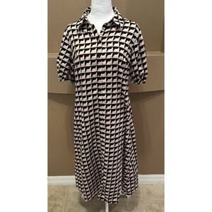 Who What Wear Women's Cotton Geometric Dress Size M